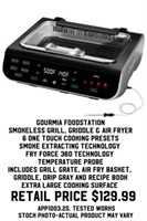 Gourmia Foodstation Smokeless Grill Etc