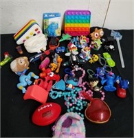 Group of sensory and miniature toys