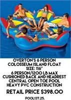 Overton's 6 Person Colosseum Island Float