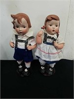 Vintage 15-in Hummel looking dolls