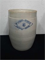 13-in Pittsburgh Pottery Company Number 3 crock