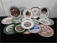 Group of vintage collectible and souvenir plates