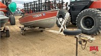 1985 Lund Fishing Boat 14' w 2013 Trailer