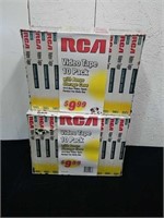 two unopened 10 packs of RCA VHS tapes