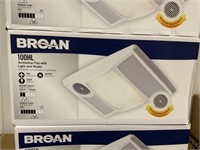Broan® 100HL Vent Fan w/ Light & Heater x 2