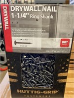 5LB 1-1/4 Ring Shank Drywall Nail x10 boxes