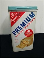 Vintage metal cracker tin