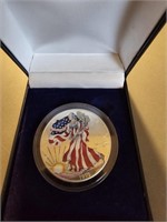 1999 Silver Eagle Dollar in Clamshell Case