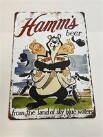 Hamm's Beer Metal Sign