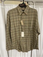 Van Heusen Flannel Shirt Sz M 15x15-1/2