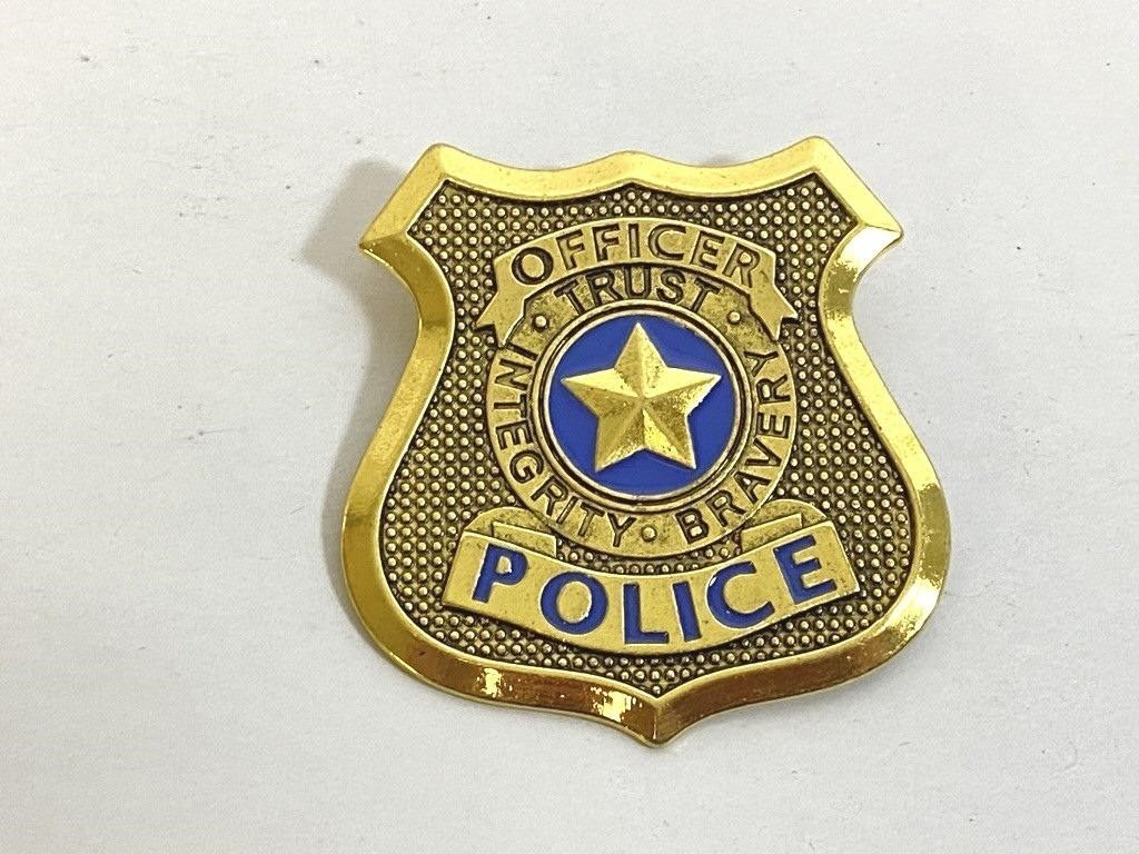 Metal Police Officer Badge