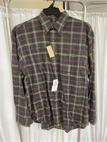 Van Heusen Flannel Shirt M 15x15-1/2