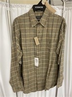Van Heusen Flannel Shirt M 15x15-1/2