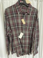 Van Heusen Flannel Shirt L 16x16-1/2