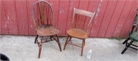 2 WOODEN CHAIRS