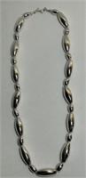 Silver Bead Necklace 925 Thailand 26”
