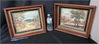 SIGNED BY A.JAMES SM.PAINTED PICTURES 1950