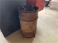 Marathon Oil Metal Barrel, contents