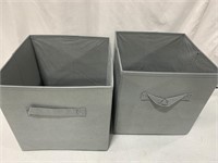 FABRIC STORAGE BASKETS 11 x11IN 2PCS