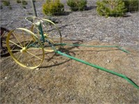 John Deere Harrow Cart, Painted Green