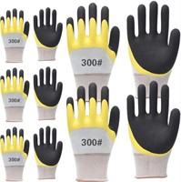 KANDOKA 5 PAIRS OF SAFETY GARDEN GLOVES FOR MEN