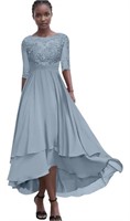 WOMEN'S LACE APPLIQUE CHIFFON MOTHER OF THE BRIDE