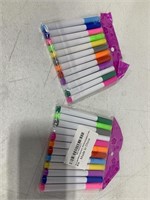 2 PACKS OF FINE TIP DRY ERASE MARKERS 24 IN TOTAL