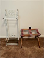 Metal Linen Rack & Luggage Rack