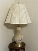 1960s Textured Ceramic Lamp, Mid Century Modern