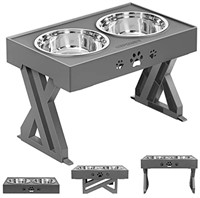 ELS PET ELEVATED ADJUSTABLE RAISED DOG BOWLS