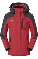 WOMEN'S SKI JACKET WATERPROOF FLEECE LINING