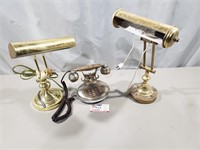 Vintage Lamps & Phone