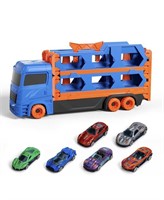 TRANSPORT TRUCK CAR TOYS 61-INCH RACE TRACK TOY