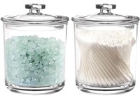 YOUNGEVER CLEAR PLASTIC APOTHECARY JARS (2 SETS