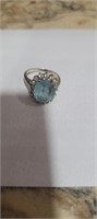 Topaz Ring marked 585