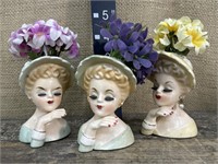 3 1962 Inarco lady heads