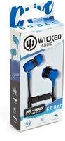 Lot of Wicked Audio Earbuds - Blue