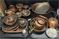 Silverplate & Copper Toned Cookware, Canisters,