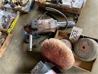 Milwaukee Angle Grinder and attachments