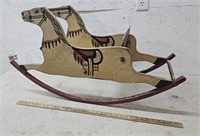 Wooden rocking horse