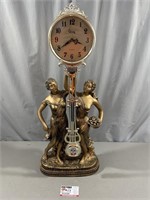 Crosa Golden Goddess Statue Clock