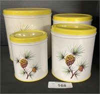 Vintage Decoware Kitchen Canisters.