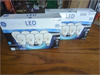 (2) packs of 8 GE LED light bulbs