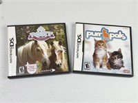 2 Nintendo DS Games - Pony Friends - Purr Pals