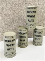 WWII Emergency Drinking Water - Set of 4