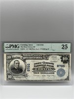 1902 PMG VF25 Corning, Iowa $10 Note