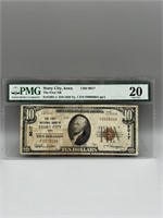 1929 PMG VF20 Story City, Iowa $10 Note