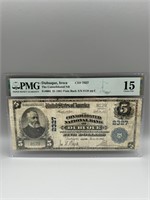 1902 PMG Choice F15 Dubuque, Iowa $5 Note