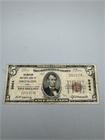 1929 Arlington, Iowa $10 Note