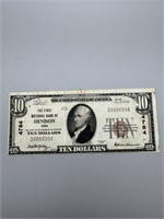 1929 Denison, Iowa $10 Note